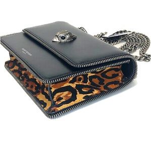 NEVER WORN KURT GEIGER LONDON Shoreditch Leather Genuine Calf Hair Shoulder Bag